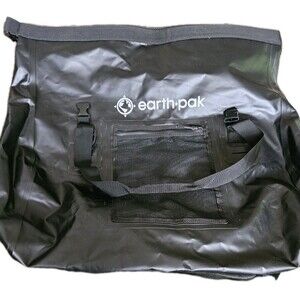 New Earth Pak Waterproof Duffel Black Dry Bag with Large Storage 70L